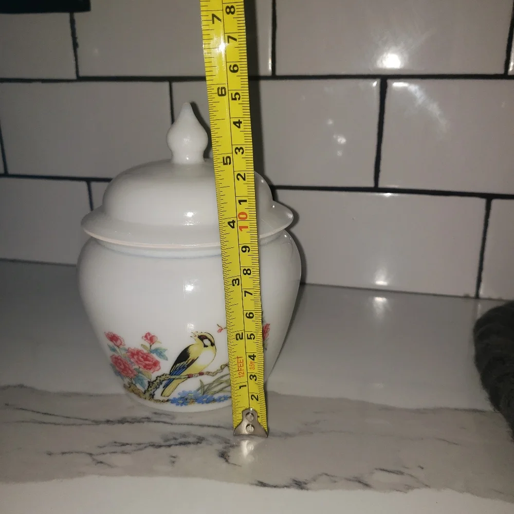 Vintage 1970's Avon Milk Glass Covered Jar